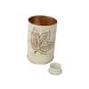 White Maple Votive Set Of 3 In White And Gold Colour