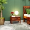 Rama Solid Wood Bedside Table in Honey Finish