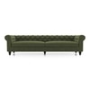 Winchester Essential 4 Seater Fabric Sofa In Moss Green