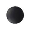 Doe Buck Zik Zak Chevron Printed Ottoman Stool in Black and White Colour with Gold Tipped Legs