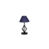 Kate Blue Jute Table lamp with Iron Base
