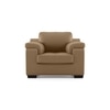 Trissino 1 Seater Premium Italian Leather Sofa In Ecru