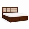 Eshaan Solid Wood Compact Queen Bed Box Storage Provincial Teak Finish Mattress 60 x 72 Inches