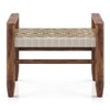 Fijara Solid Wood 1 Seater Bench In Teak Finish