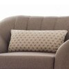 Geometric Stone  And Natural Cotton Cushion Cover 12X20 Inches