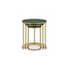 Leven Metal Side Table in  Gold Finish