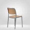 Kepler Brooks Zen Cafeteria Dining Chair in Grey Colour