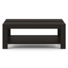 Striado Rectangular Solid Wood Coffee Table In American Walnut Finish
