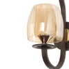 Eliante Modern Wall Lights Mild Steel & Glass Material Brown & Champaign Finish