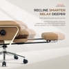 Kepler Brooks Divine Premium Composite Leather Chair in Brown Colour