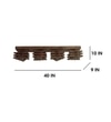 Star Brown Solid Wood Ceiling Light