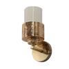 Eliante Modern Wall Lights Mild Steel & Glass Material Gold & White Finish