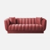 Exalt Fabric Sofa (Pink)