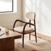 Naaz Solid Wood Dining Chair in Cream Colour