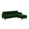 Deeplac Sectional Fabric Sofa - Green