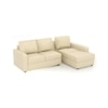 Apollo Compact Sofa (Colour : Cream, Cushion : Soft, Seating Capacity : Right Aligned 2 Seater + Right Aligned Chaise)