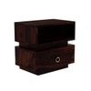 Kaka Solid Wood Bedside Table in Walnut Finish