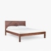 Dado Solid Wood King Non Storage Bed in Brown Colour