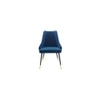 Sumra Solid Wood Accent Chair in Blue Colour