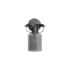 Bravo Single Light Black Wall Fitting with Smoke Glass