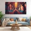 The Castle Decor Connecting Road Deep Forest Wall Art Set of 5 27x48 Inch