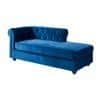 Ease Velvet Chaise Launger in Navy Blue Colour