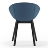 Poulain Fabric Accent Chair in  Two Tone Colour