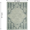 MACCON Wool Rectangle Carpets Hand Tufted in Blue Colour