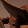 Abacus Solid Wood Dining Chair in Brown Colour