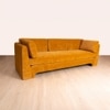 Arrow Fabric Three Seater Sofa in Brown Colour