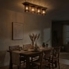 Ventus Brown Solid Wood Ceiling Light