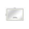 Colt Framed rectangular decorative and bathroom wall mirror by elegant arts and frames (Mirror size 36 inch x 24 inch )
