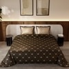 Stoa Paris Satin Comforter Set for King Size Bed 300TC Premium Bedding Midnight Glamour