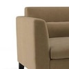 Lewis 2 Seater Fabric Sofa in Fawn Velvet Colour