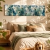 Abstract Peacock Feather Canvas Wall Art 12 x 46 Inch
