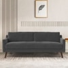 Reiti Velvet 3 Seater Sofa in Dark Grey Colour