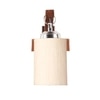 Devansh Solid Wood Electric Wall Light in Brown Colour with off-white Shade Count of 1 Light