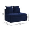 Midora 1 Seater Pull Out Sofa cum Bed  in Navy Blue Colour