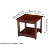 Camden Sheesham Wood Contemporary Square Coffee Table In Honey Finish