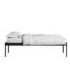 Pinner Metal Non Storage Single Bed in Satin Black Finish