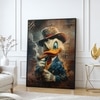 The Castle Decor Cartoon Duck Pop Art Wall Art Framed Painting 20x30 Inch