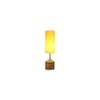 Katherine Wood Table lamp with Yellow cotton Shade