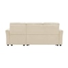 Scarlet  Pull Out Sofa cum Bed  in Beige Colour