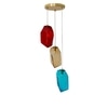 Vogue Hartwell 3 Light Multi Color Glass Pendant Light