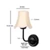 Devansh Metal Electric Wall Light in Yellow Colour with Yellow Shade Count of 1 Light