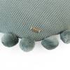Pom Pom Mini Moss Ryegrass Round Cushion Cover  16 Dia Inches