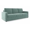 Apollo 3 Seater Fabric Sofa In Dusty Turquoise Velvet Colour