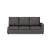 Apollo Compact Sofa (Colour : Steel, Cushion : Hard, Back Type : Regular, Seating Capacity : Left Aligned 3 Seater + Left Aligned Chaise + Ottoman)