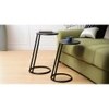 Austen Metal Side Table in Polished Finish
