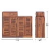 Danta Sheesham Wood  Shoerack  In Honey Oak  Finish